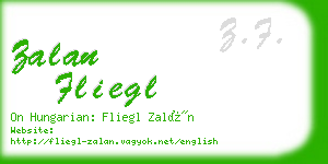 zalan fliegl business card